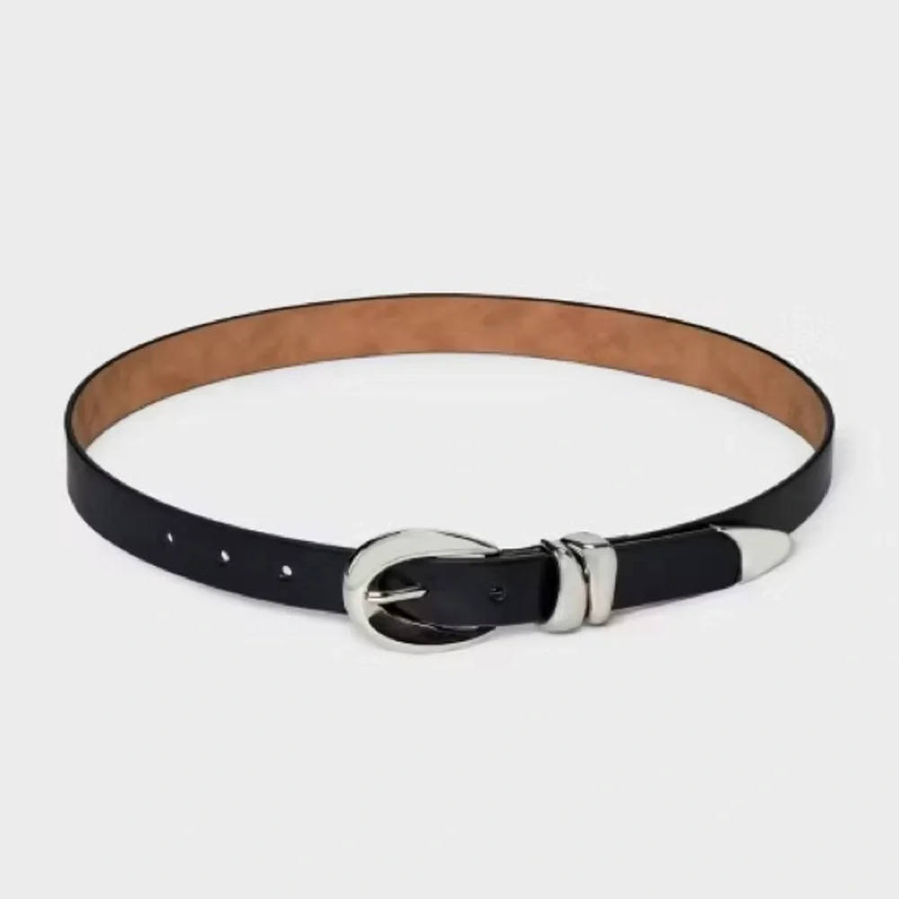 A New Day Women’s Belt | Black w/ Silver Buckle